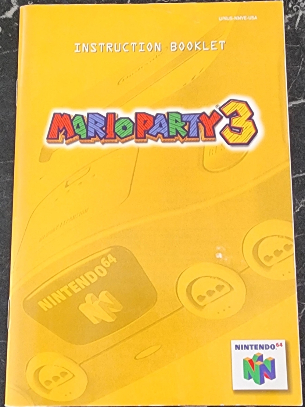 Mario Party 3 Instruction Booklet NO GAME For N64